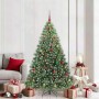 Árbol de Navidad artificial con 300 LED Verde 180 cm PE y PVC
