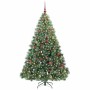Árbol de Navidad artificial con 300 LED Verde 180 cm PE y PVC