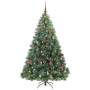 Árbol de Navidad artificial con 300 LED Verde 180 cm PE y PVC