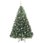 Árbol de Navidad artificial con 300 LED Verde 210 cm PE y PVC