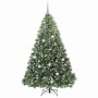 Árbol de Navidad artificial con 300 LED Verde 210 cm PE y PVC