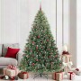 Árbol de Navidad artificial con 300 LED Verde 210 cm PE y PVC