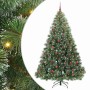 Árbol de Navidad artificial con 300 LED Verde 210 cm PE y PVC