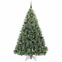 Árbol de Navidad artificial con 300 LED Verde 210 cm PE y PVC