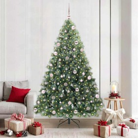 Árbol de Navidad artificial con 300 LED Verde 210 cm PE y PVC