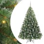 Árbol de Navidad artificial con 300 LED Verde 210 cm PE y PVC