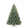 Árbol de Navidad artificial con 300 LED Verde 210 cm PE y PVC