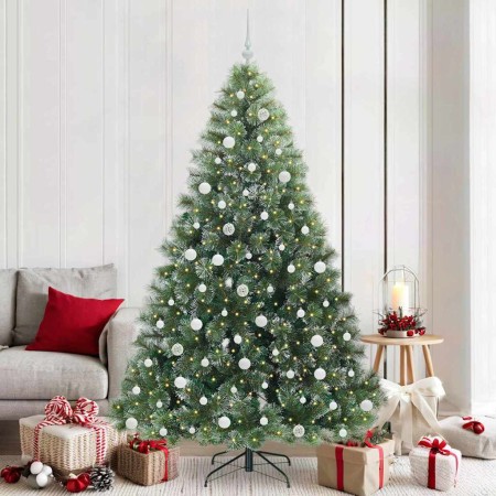 Árbol de Navidad artificial con 300 LED Verde 210 cm PE y PVC