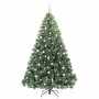 Árbol de Navidad artificial con 300 LED Verde 210 cm PE y PVC