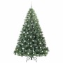 Árbol de Navidad artificial con 300 LED Verde 210 cm PE y PVC
