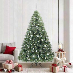 Árbol de Navidad artificial con 300 LED Verde 210 cm PE y PVC