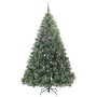Árbol de Navidad artificial con 300 LED Verde 210 cm PE y PVC