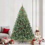 Árbol de Navidad artificial con 300 LED Verde 210 cm PE y PVC