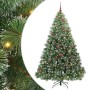 Árbol de Navidad artificial con 300 LED Verde 210 cm PE y PVC