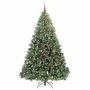 Árbol de Navidad artificial con 300 LED Verde 210 cm PE y PVC