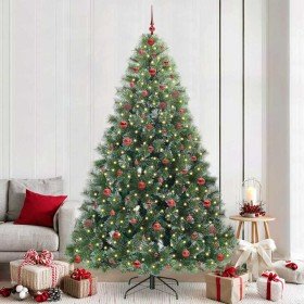 Árbol de Navidad artificial con 300 LED Verde 240 cm PE y PVC