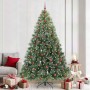 Árbol de Navidad artificial con 300 LED Verde 240 cm PE y PVC