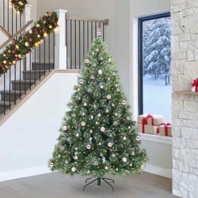 Árbol de Navidad artificial con 300 LED Verde 240 cm PE y PVC