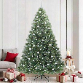 Árbol de Navidad artificial con 300 LED Verde 240 cm PE y PVC