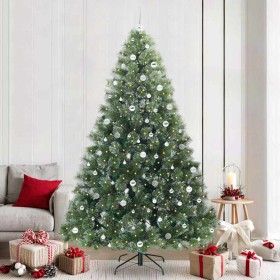 Árbol de Navidad artificial con 300 LED Verde 240 cm PE y PVC