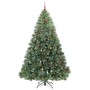 Árbol de Navidad artificial con 300 LED Verde 240 cm PE y PVC