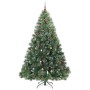 Árbol de Navidad artificial con 300 LED Verde 240 cm PE y PVC