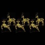 Renos LED con 180 LED 6 pcs Dorado 64 x 42 x 15 cm PET