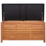 Solid eucalyptus wood garden storage box 117x50x55 cm by vidaXL, Outdoor storage boxes - Ref: Foro24-47285, Price: 228,63 €, ...
