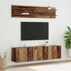 Unidades de TV 6 pcs Madera vieja Madera contrachapada