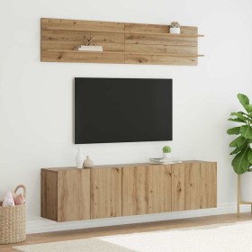 Unidades de TV 6 pcs Roble artisan Madera contrachapada