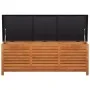 Caja de almacenaje jardín madera maciza eucalipto 150x50x55 cm de vidaXL, Cajas de almacenaje para exteriores - Ref: Foro24-4...