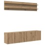 Unidades de TV 6 pcs Roble artisan Madera contrachapada