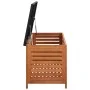 Caja de almacenaje jardín madera maciza eucalipto 150x50x55 cm de vidaXL, Cajas de almacenaje para exteriores - Ref: Foro24-4...