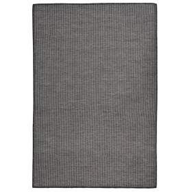 Alfombra de exterior de tejido plano gris 120x170 cm