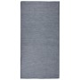 Alfombra de exterior de tejido plano azul 100x200 cm