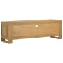 Mueble de TV madera maciza de teca 110x30x35 cm en Muebles TV | Comprar online en Foro24