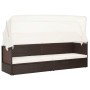 Gartensofa mit braunem Überdachung aus synthetischem Rattan von vidaXL, Liegen - Ref: Foro24-49394, Preis: 227,30 €, Rabatt: %