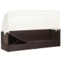 Garden sofa with brown synthetic rattan canopy by vidaXL, Loungers - Ref: Foro24-49394, Price: 225,23 €, Discount: %