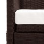 Sofá de jardín con dosel ratán sintético marrón de vidaXL, Tumbonas - Ref: Foro24-49394, Precio: 227,30 €, Descuento: %