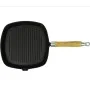 Grillpfanne aus Gusseisen mit Holzgriff 20x20 cm von vidaXL, Bretter - Ref: Foro24-50125, Preis: 24,96 €, Rabatt: %