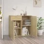 Sonoma Sideboard aus Eiche mit farbigem Sperrholz 80x36x75 cm von vidaXL, Sideboards - Ref: Foro24-805773, Preis: 78,58 €, Ra...