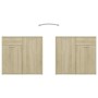 Plywood sideboard in Sonoma oak color 80x36x75 cm by vidaXL, Sideboards - Ref: Foro24-805773, Price: 74,04 €, Discount: %