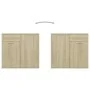Sonoma Sideboard aus Eiche mit farbigem Sperrholz 80x36x75 cm von vidaXL, Sideboards - Ref: Foro24-805773, Preis: 78,58 €, Ra...