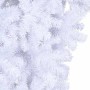 Árbol de Navidad artificial al revés con soporte blanco 210 cm