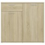 Sonoma Sideboard aus Eiche mit farbigem Sperrholz 80x36x75 cm von vidaXL, Sideboards - Ref: Foro24-805773, Preis: 74,04 €, Ra...