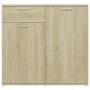 Sonoma Sideboard aus Eiche mit farbigem Sperrholz 80x36x75 cm von vidaXL, Sideboards - Ref: Foro24-805773, Preis: 78,58 €, Ra...