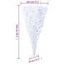 Árbol de Navidad artificial al revés con soporte blanco 240 cm
