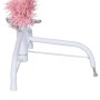 Medio árbol de Navidad artificial con soporte PVC rosa 150 cm
