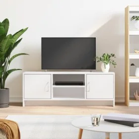Weißer TV-Schrank aus Holzwerkstoff, 102 x 30 x 37,5 cm von vidaXL, TV-Möbel - Ref: Foro24-823253, Preis: 61,07 €, Rabatt: %