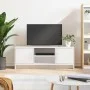 White engineered wood TV cabinet 102x30x37.5 cm by vidaXL, TV Furniture - Ref: Foro24-823253, Price: 60,98 €, Discount: %